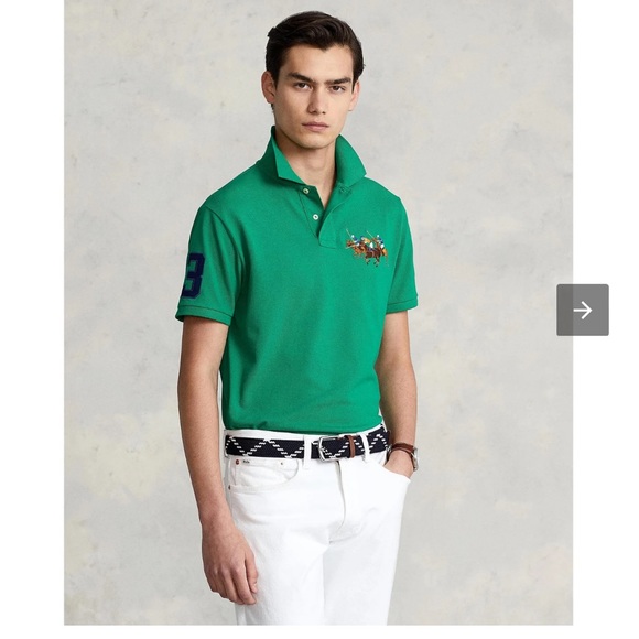NWT POLO RALPH LAUREN CLASSIC FIT TRIPLE-PONY POLO SHIRT - Picture 2 of 7